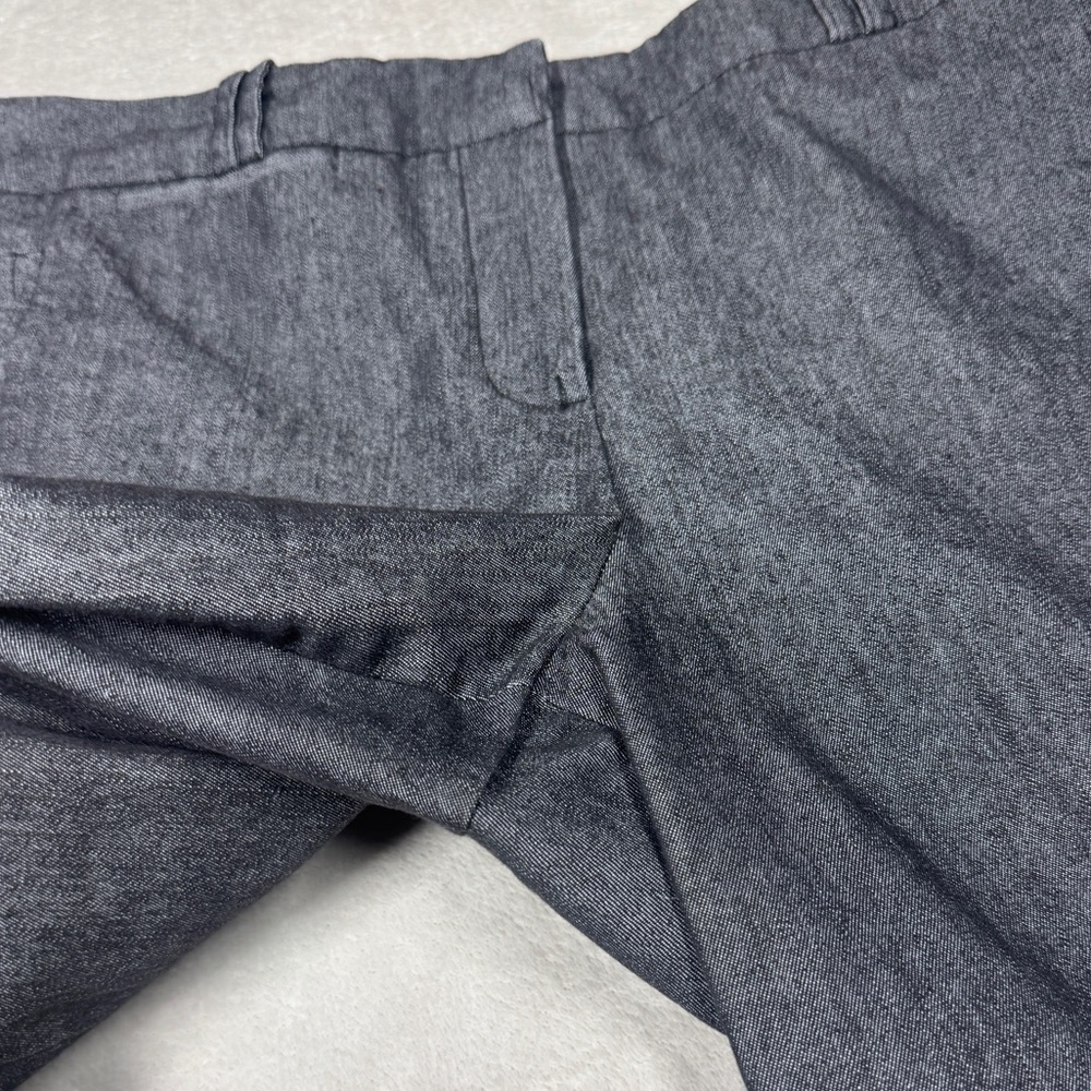 Sandro Sportswear Black Denim Rolled Cuffs Cropped Length Casual Pants Size 10 - Picture 4 of 15